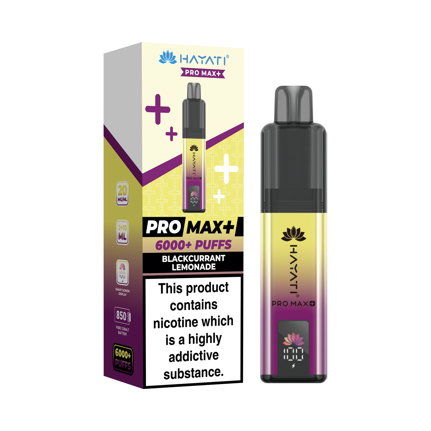 Hayati Pro Max 6000+ Pod Kit - Blackcurrant Lemonade