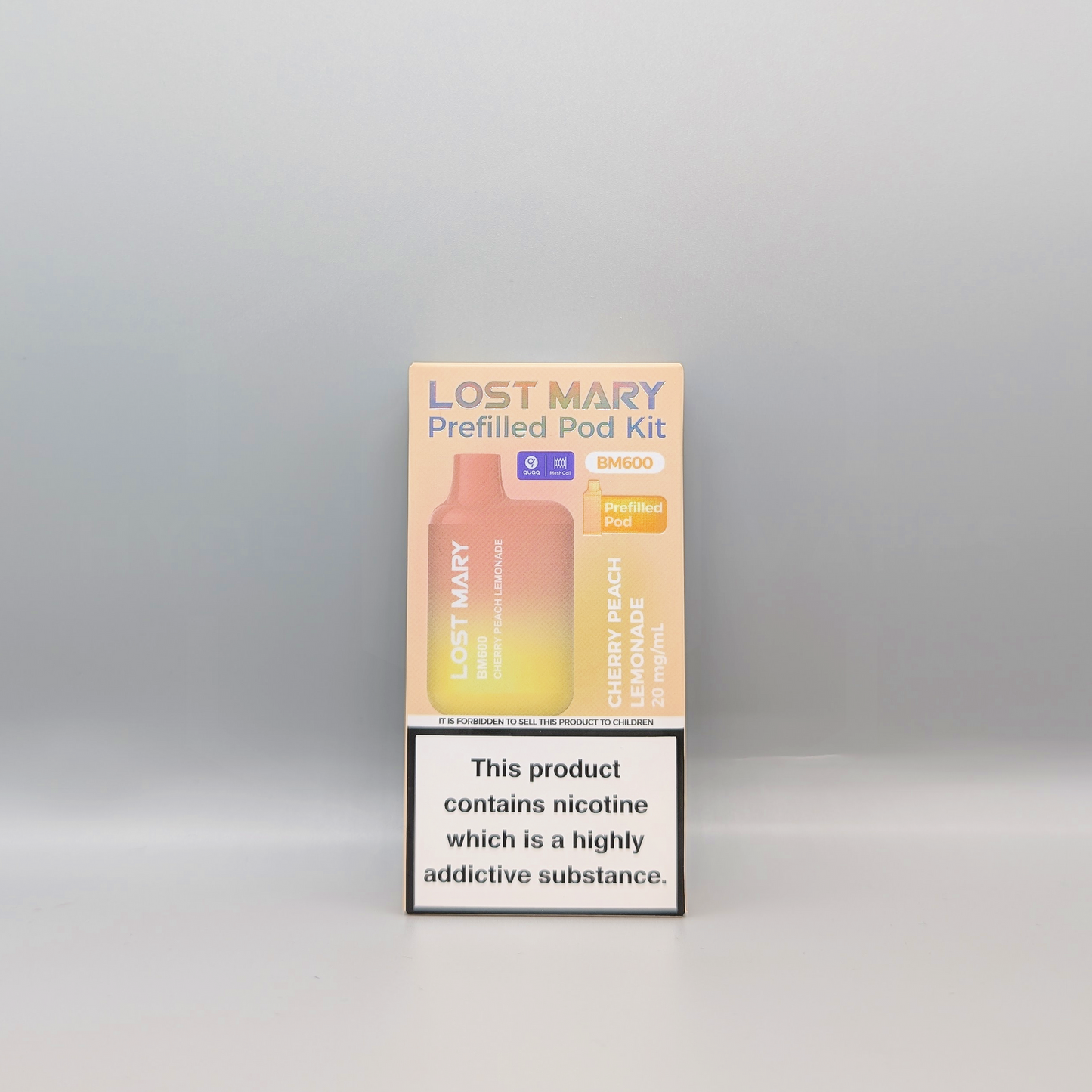 Lost Mary BM600 Prefilled Pod Kit - Cherry Peach Lemonade