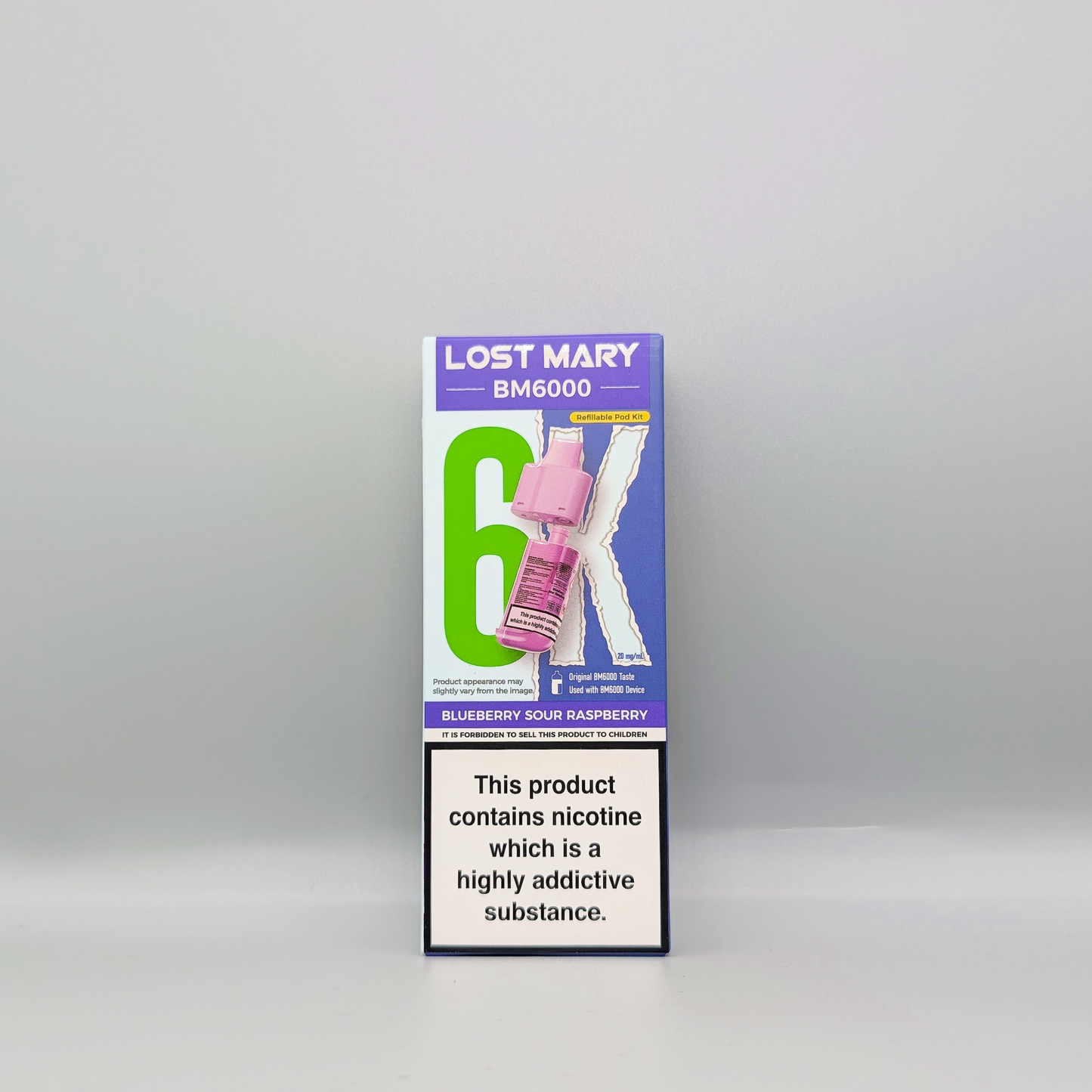 Lost Mary BM6000 Refill Pod - Blueberry Sour Raspberry