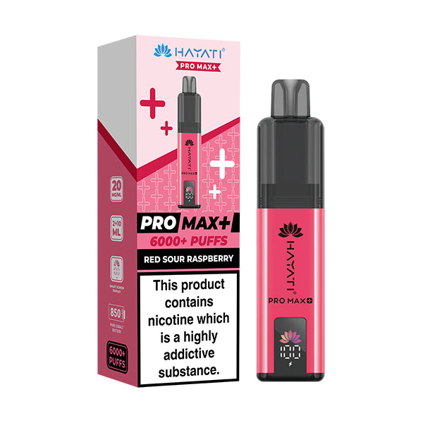 Hayati Pro Max 6000+ Pod Kit - Red Sour Raspberry