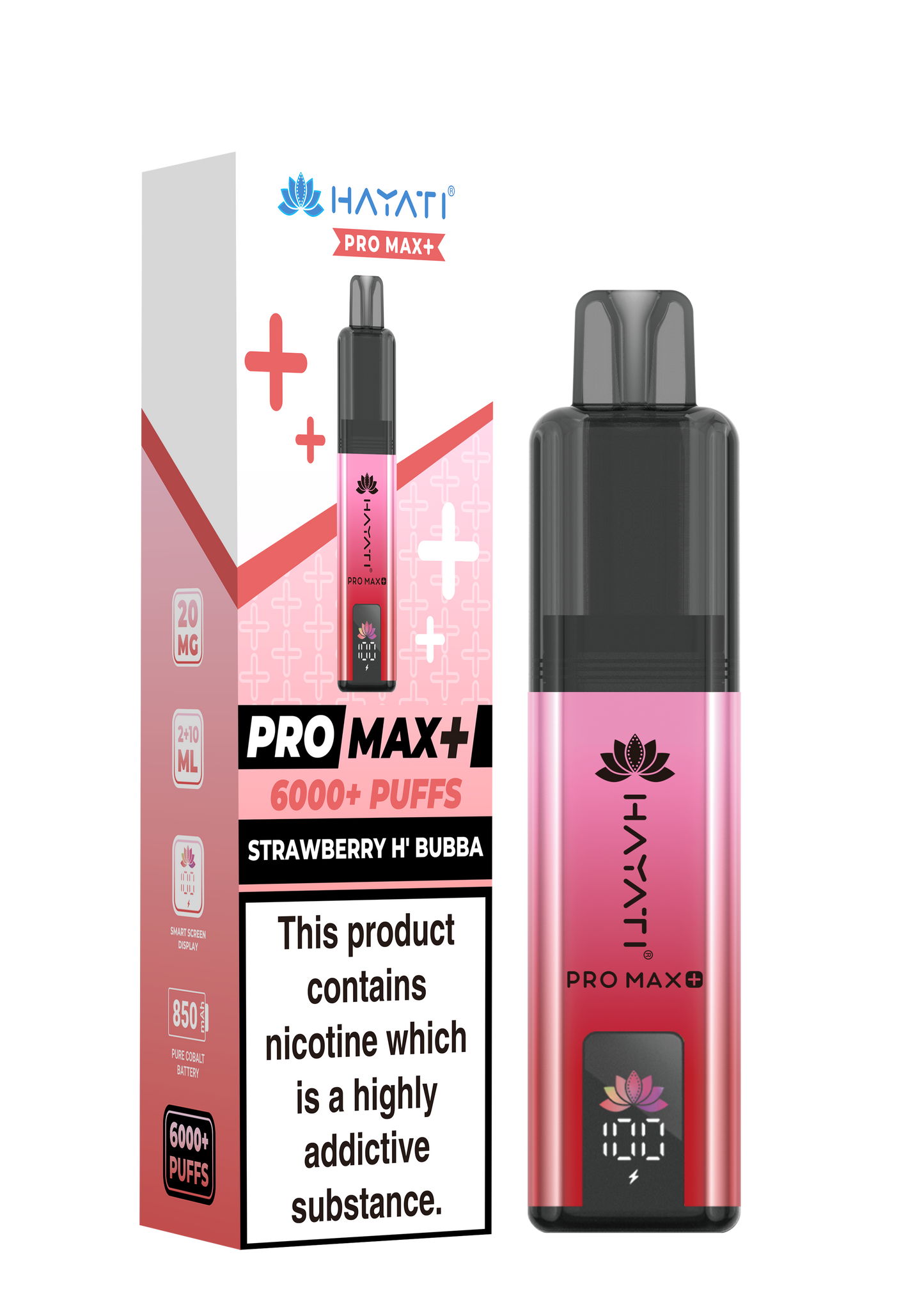 Hayati Pro Max 6000+ Pod Kit - Strawberry H Bubba