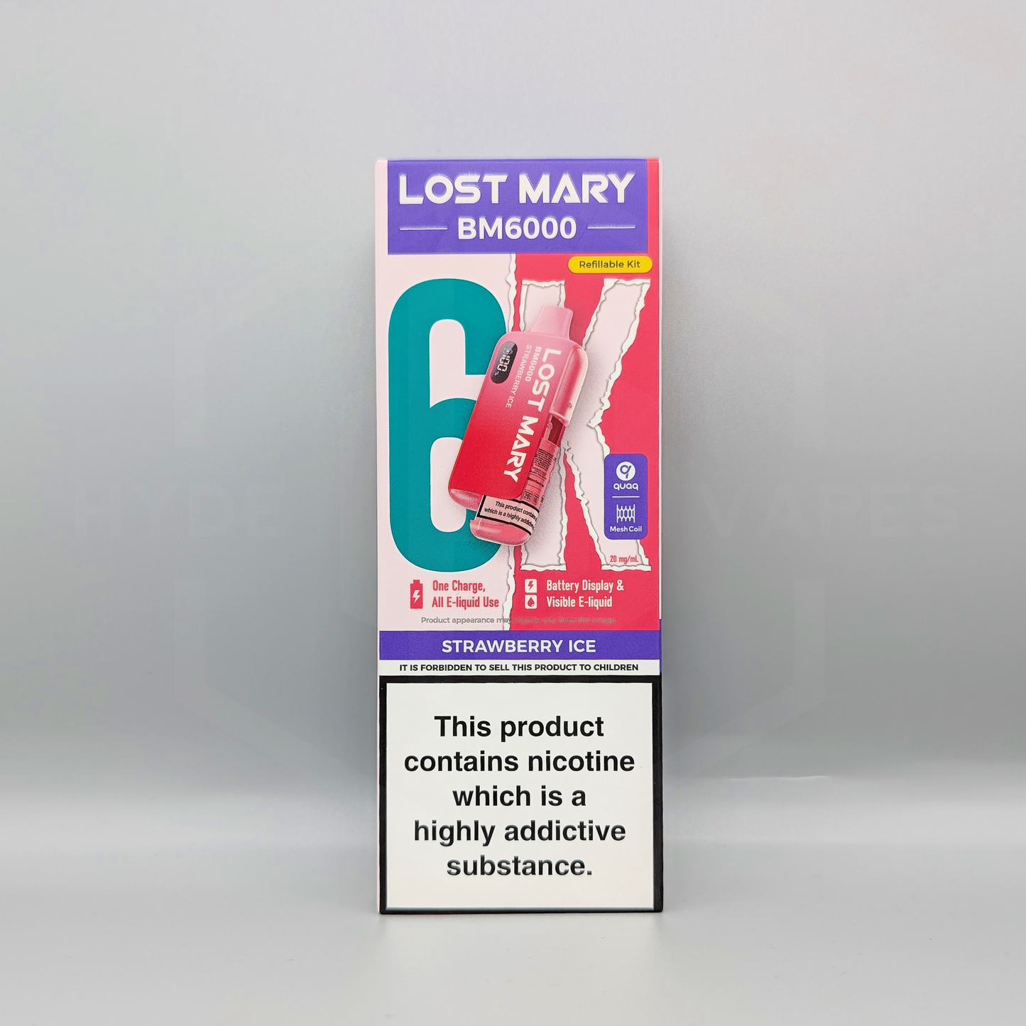 Lost Mary BM6000 Prefilled Pod Kit - Strawberry Ice