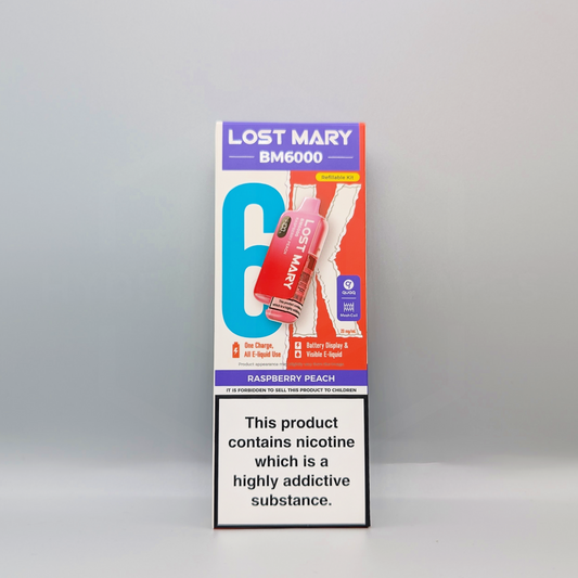 Lost Mary BM6000 Prefilled Pod Kit - Raspberry Peach