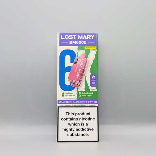 Lost Mary BM6000 Prefilled Pod Kit - Strawberry Raspberry Cherry Ice