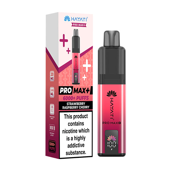 Hayati Pro Max 6000+ Pod Kit - Strawberry Raspberry Cherry