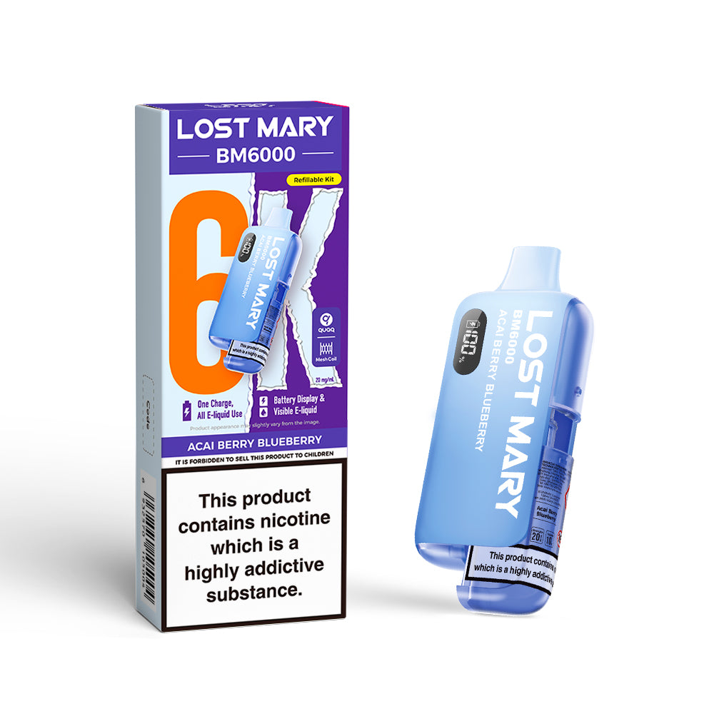 Lost Mary BM6000 Prefilled Pod Kit -  AcaI Berry Blueberry