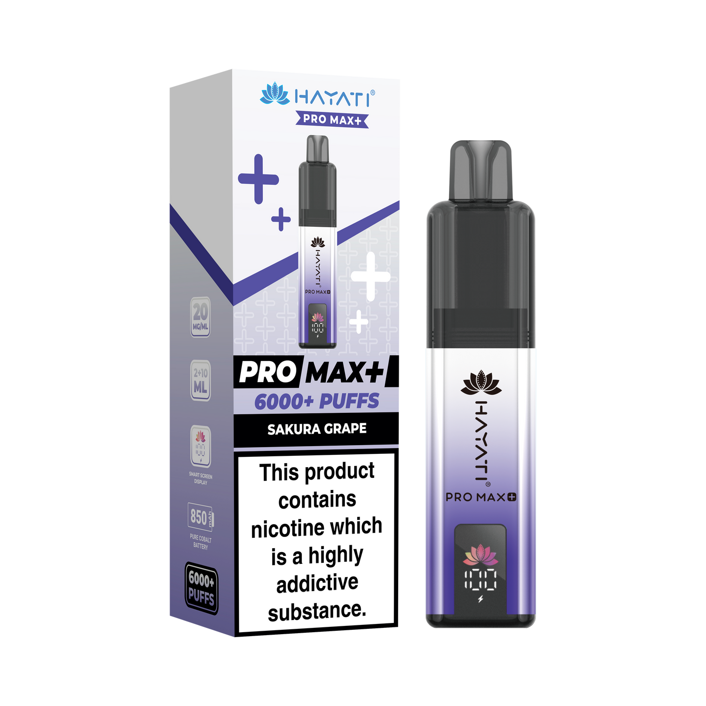 Hayati Pro Max 6000+ Pod Kit - Sakura Grape