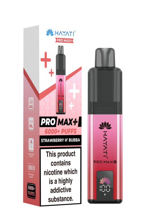 Hayati Pro Max 6000+ Pod Kit - Strawberry H Bubba