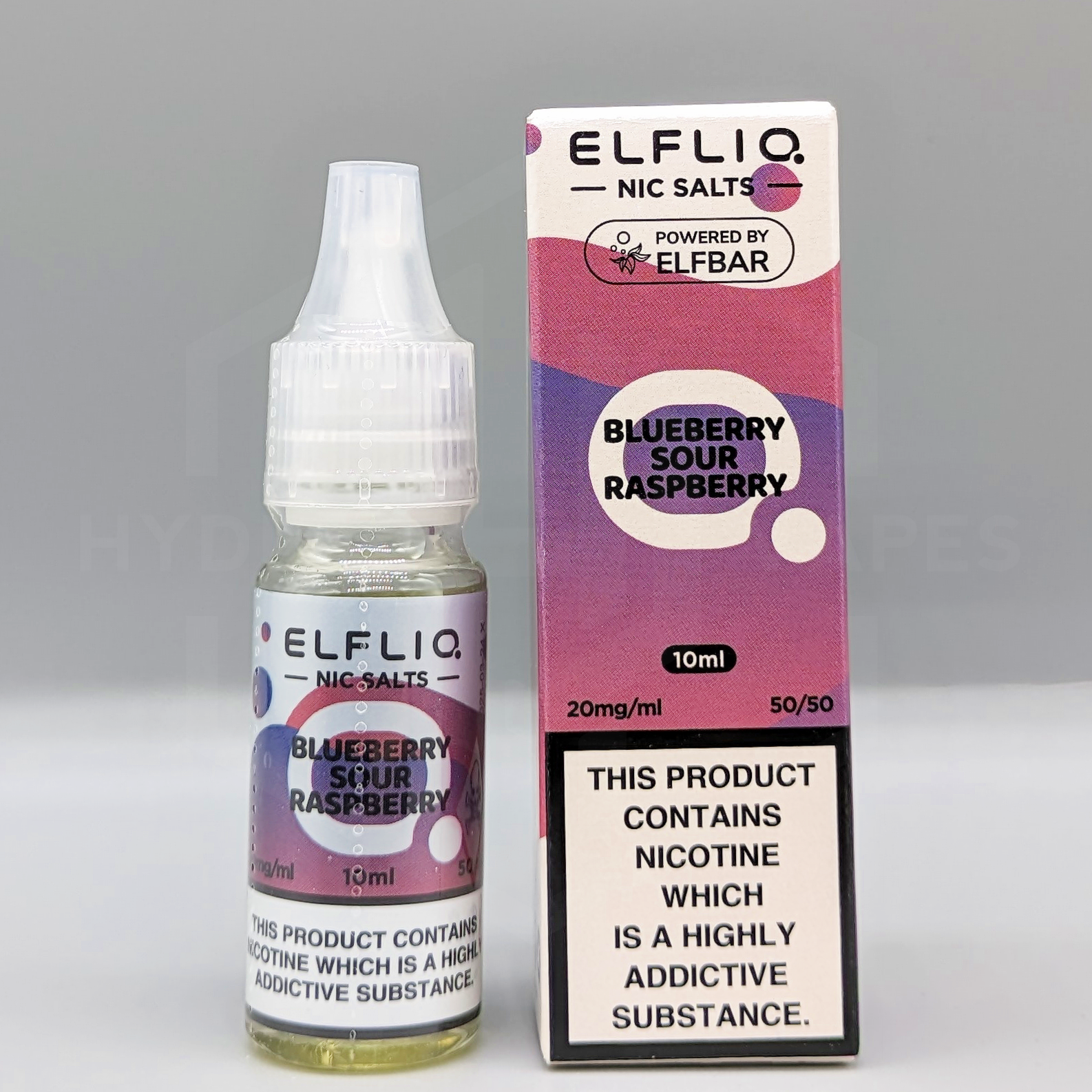 Elfliq - Official Elf Bar Nic Salt - Blueberry Sour Raspberry - Hyde Vapes - Waterloo