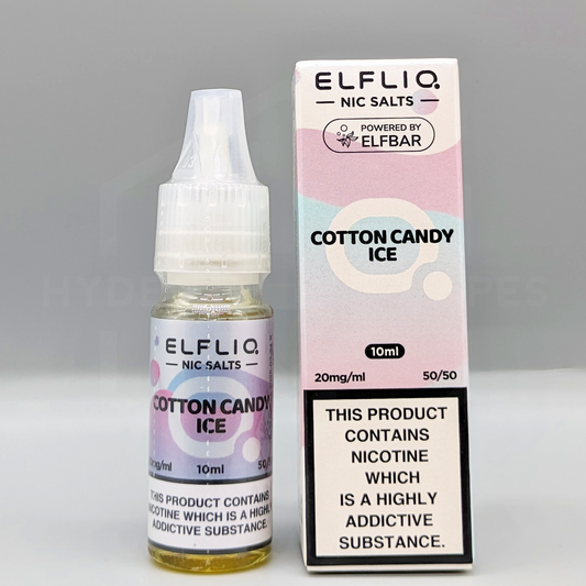 Elfliq - Official Elf Bar Nic Salt - Cotton Candy Ice - Hyde Vapes - Waterloo