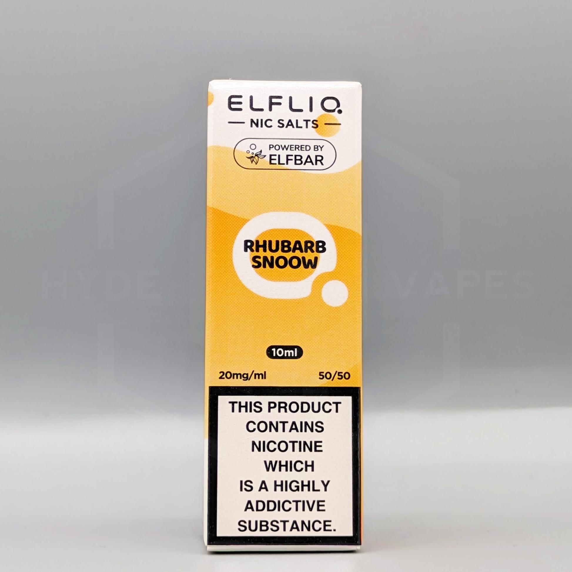 Elfliq - Official Elf Bar Nic Salt - Rhubarb Snoow - Hyde Vapes - Waterloo