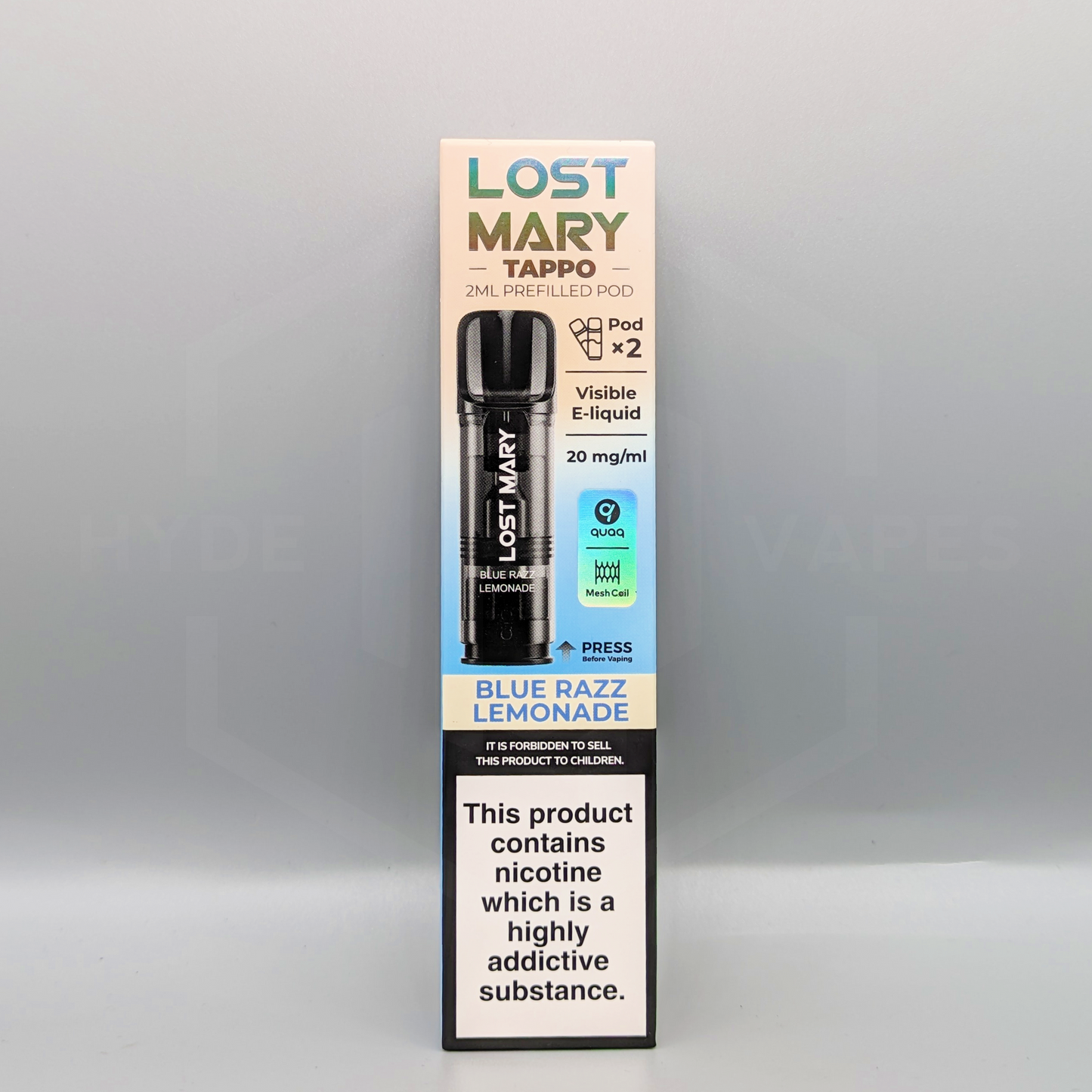 Lost Mary Tappo Prefilled Pods - Blue Razz Lemonade - Hyde Vapes - Waterloo