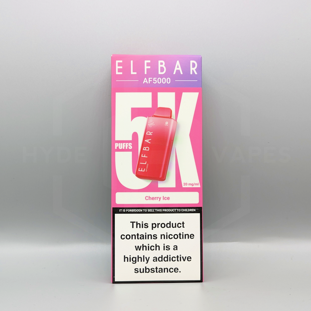 Elf Bar AF5000 - Cherry Ice - Hyde Vapes - Waterloo