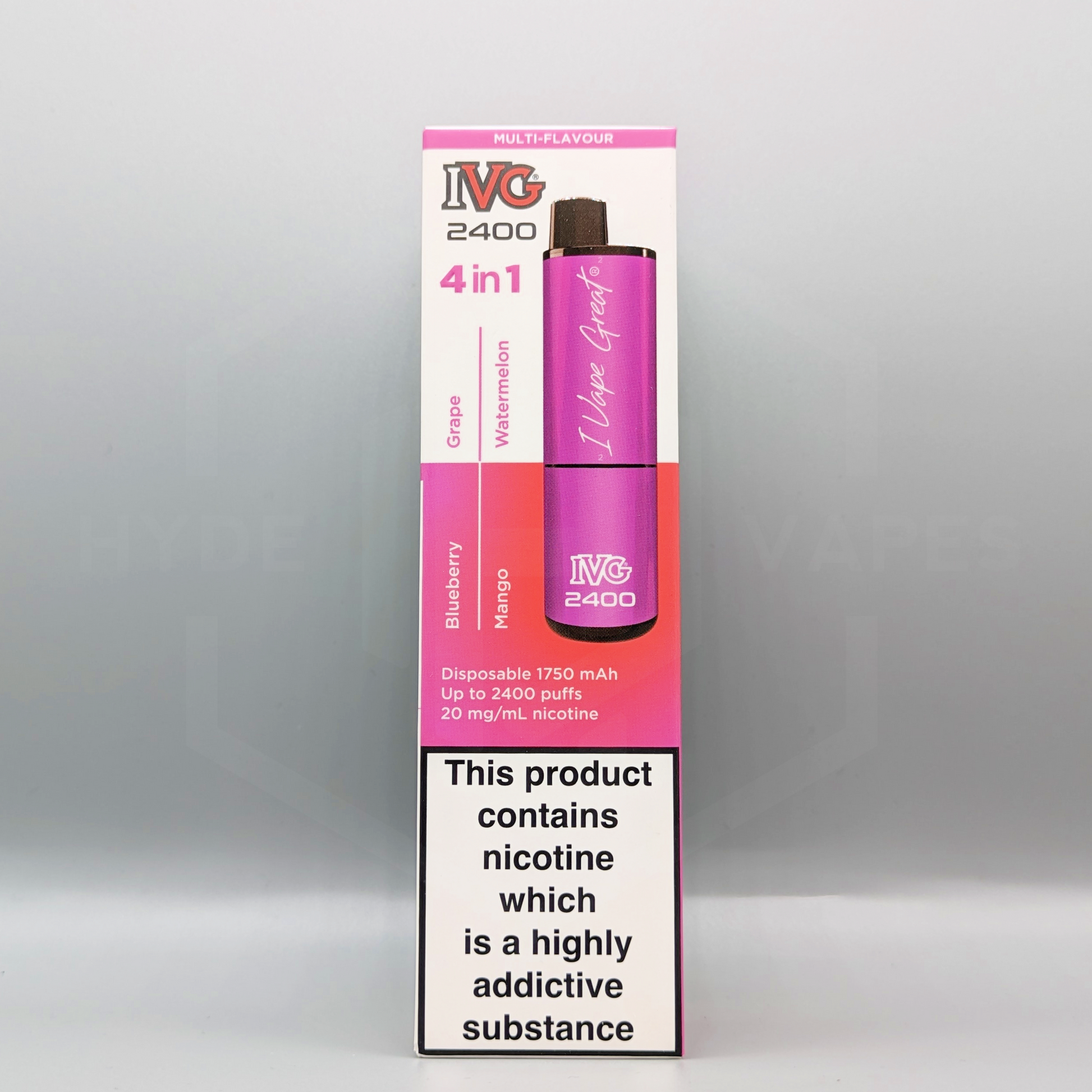 IVG 2400 Disposable - Multi Flavour Fruits Edition - Hyde Vapes - Waterloo