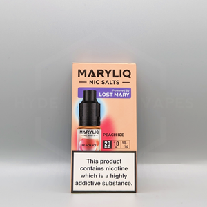 Maryliq - The Official Lost Mary Nic Salt - Peach Ice - Hyde Vapes - Waterloo