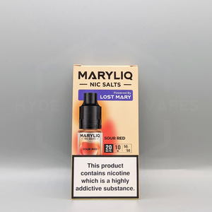 Maryliq - The Official Lost Mary Nic Salt - Sour Red - Hyde Vapes - Waterloo