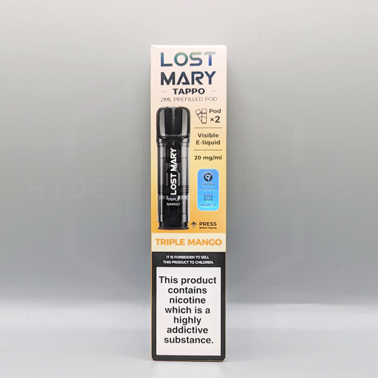 Lost Mary Tappo Prefilled Pods - Triple Mango - Hyde Vapes - Waterloo