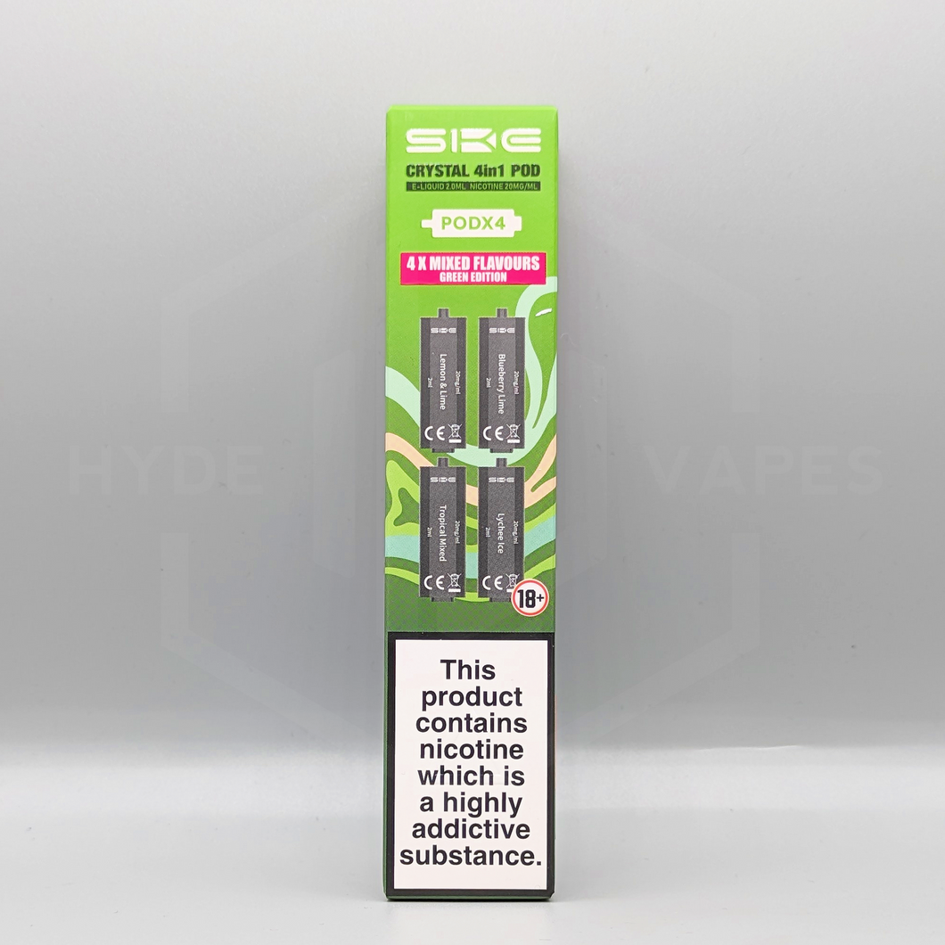 Crystal Bar 4 in 1 Replacement Pods - Green Edition - Hyde Vapes - Waterloo