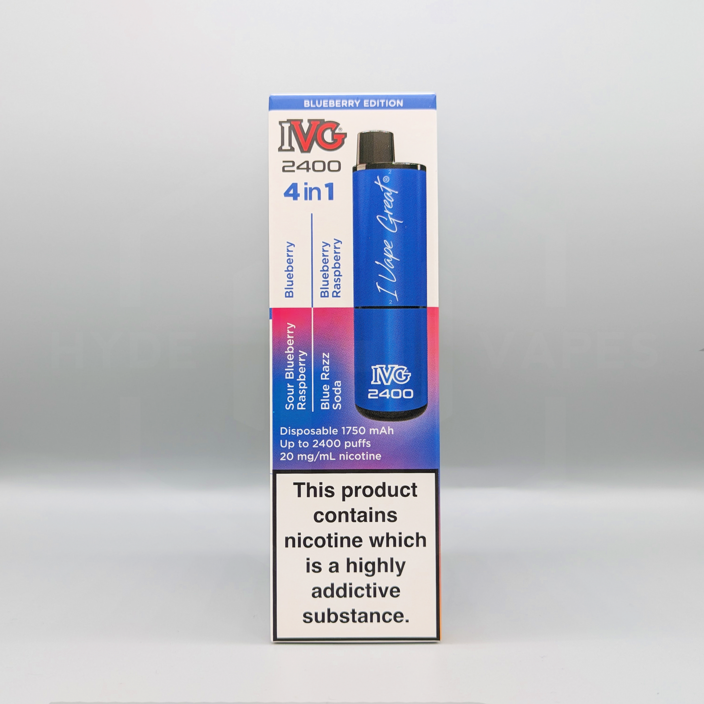 IVG 2400 Disposable - Multi Flavour Blueberry Edition