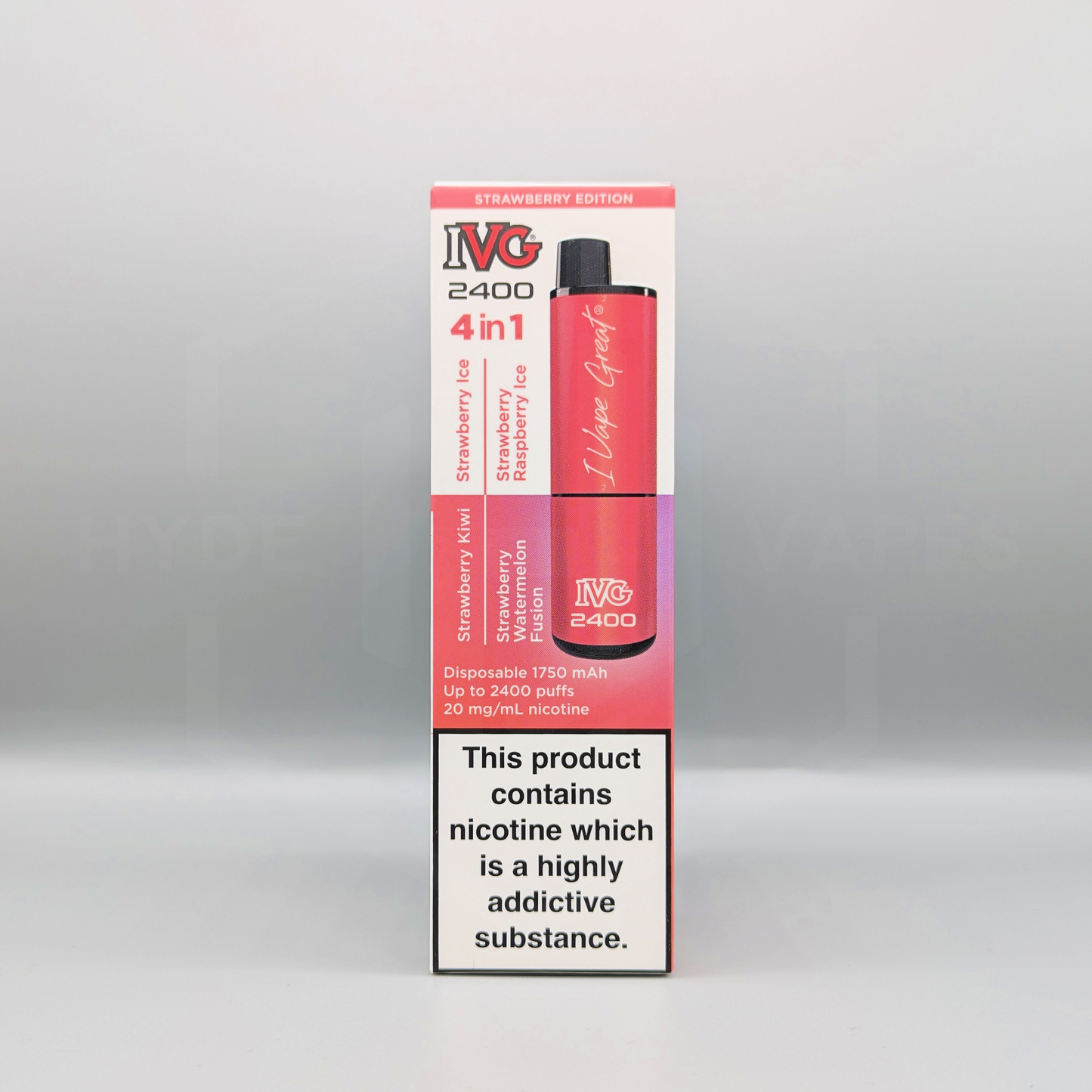 IVG 2400 Disposable - Multi Flavour Strawberry Edition