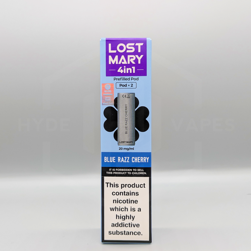 Lost Mary 4 in 1 Replacement Pods - Blue Razz Cherry