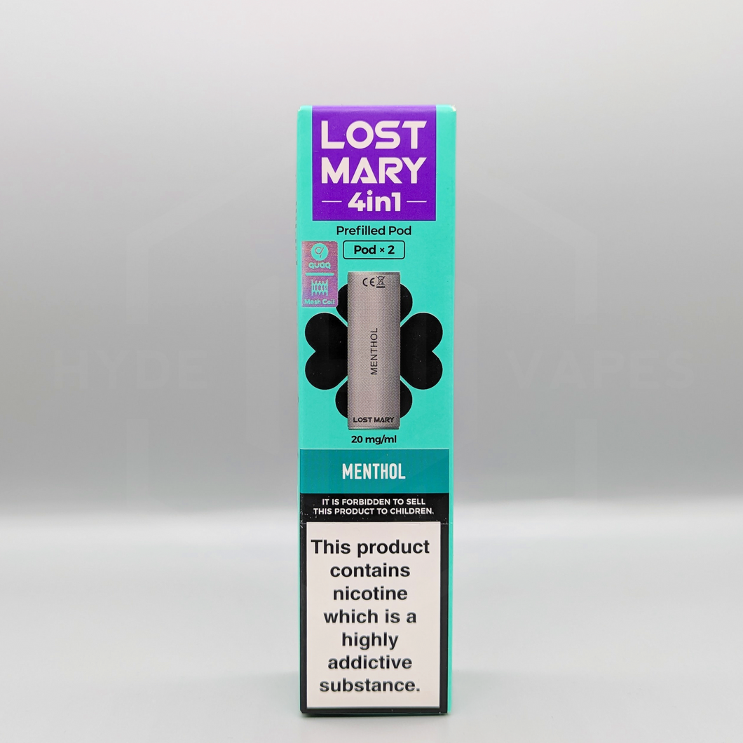 Lost Mary 4 in 1 Replacement Pods - Menthol