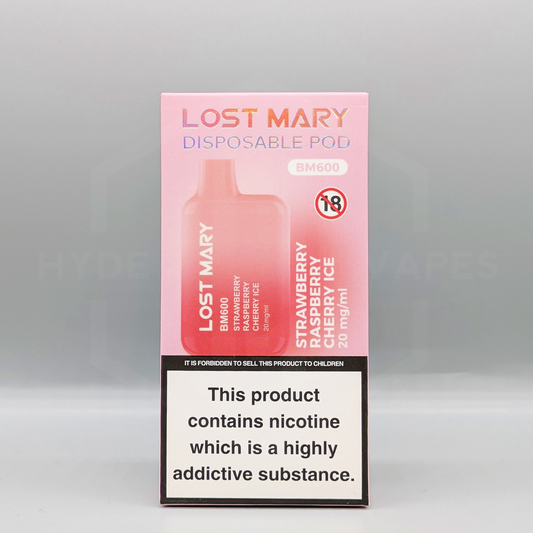 Lost Mary BM600 - Strawberry Raspberry Cherry Ice