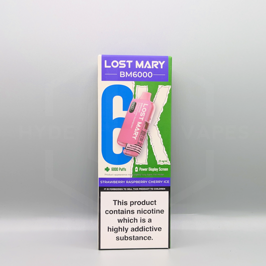 Lost Mary BM6000 - Strawberry Raspberry Cherry Ice