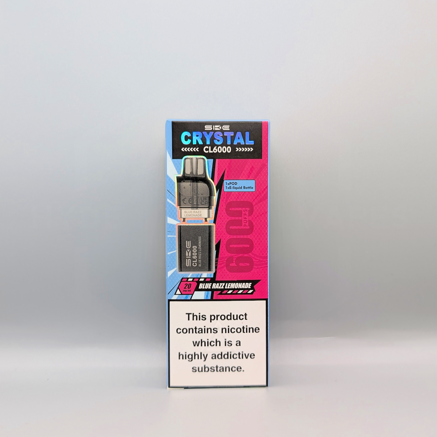 SKE Crystal CL6000 Prefilled Pod - Blue Razz Lemonade