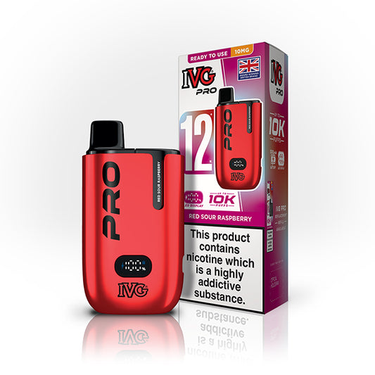 IVG Pro 12 Prefilled Pod Kit - Red Sour Raspberry (10mg)