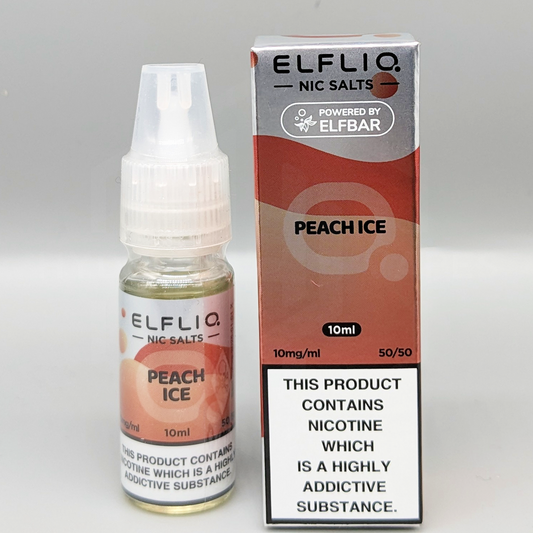 Elfliq - Official Elf Bar Nic Salt - Peach Ice - Hyde Vapes - Waterloo