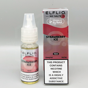 Elfliq - Official Elf Bar Nic Salt - Strawberry Ice - Hyde Vapes - Waterloo
