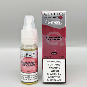 Elfliq - Official Elf Bar Nic Salt - Strawberry Ice Cream - Hyde Vapes - Waterloo