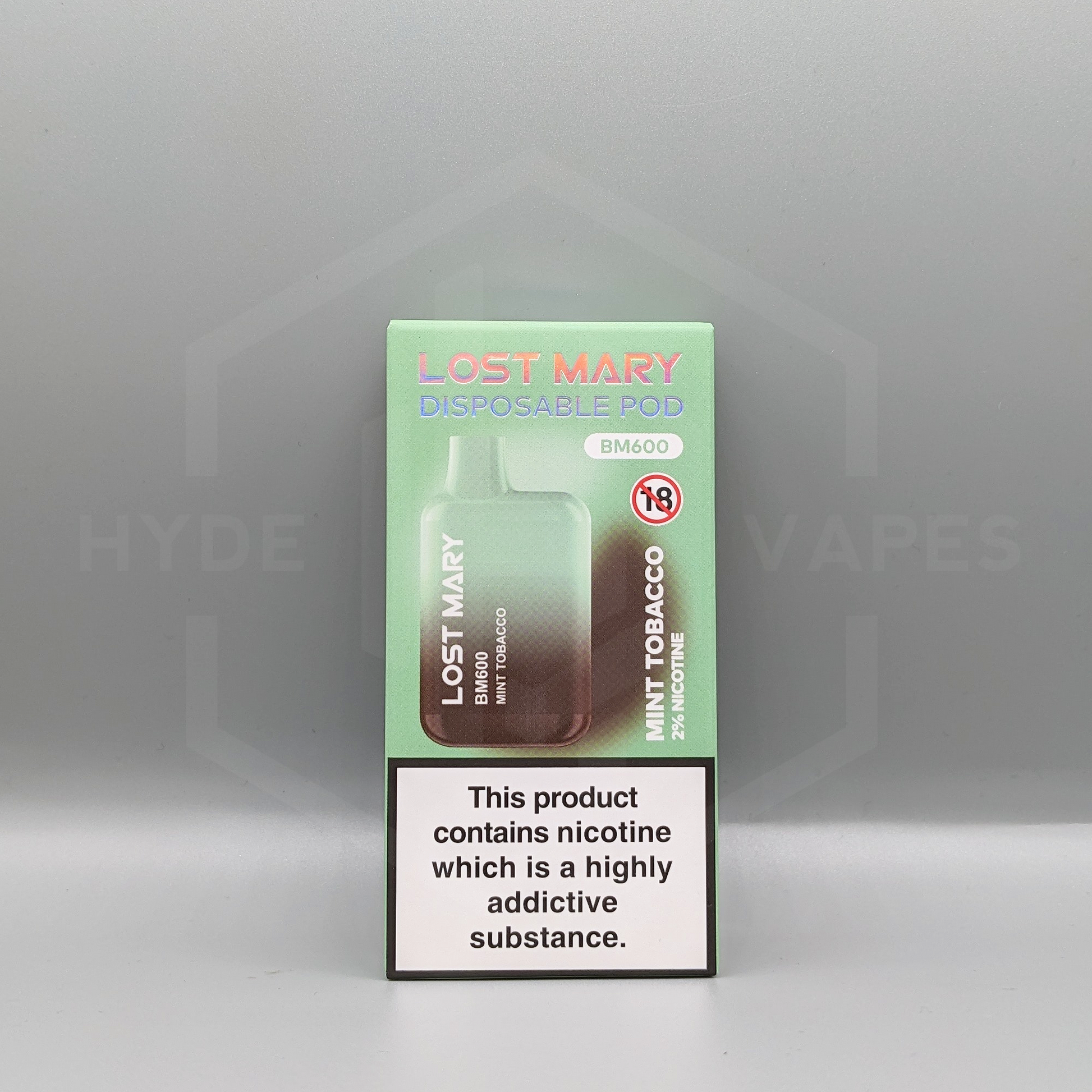 Lost Mary BM600 - Mint Tobacco - Hyde Vapes - Waterloo