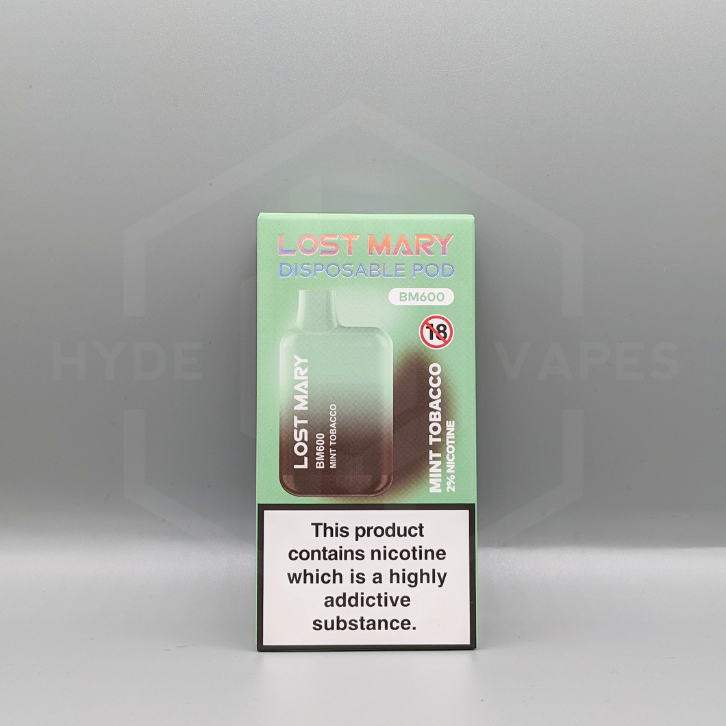 Lost Mary BM600 - Mint Tobacco - Hyde Vapes - Waterloo